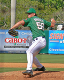 Craig Hansen pitches