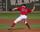 Mike Bowden on the Fenway mound