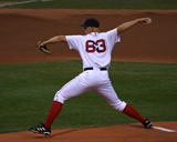 Justin Masterson in full extension